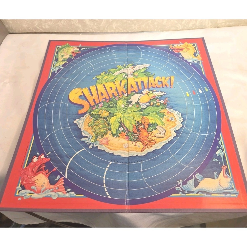 Shark Attack! 1988 Board Game Milton Bradley Vintage REPLACEMENT BOARD ONLY